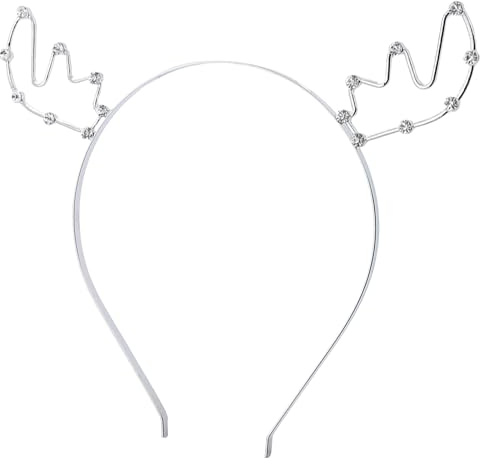 PORUPAEL Christmas Headband Weihnachts Geweih Stirnband Metal Kristall Strass Rentier Hair Bands Antler Hair Hoop Reindeer Haarband Foto Requisite Für Weihnachten Kinder Geschenke Mädchen