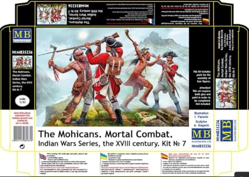 Masterbox 1:35 - The Mohicans, Indian War Series, No.7