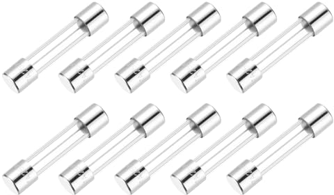 QUARKZMAN Fusible en Verre 7A 250V 6x30mm Fusible Temporisé UL Répertorié Fusible à Retardement pour Appareils Électroménagers (Lot de 10)