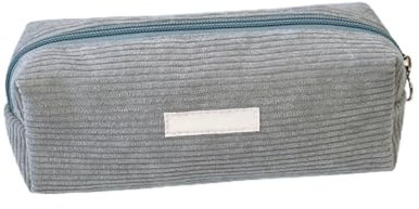 Federmäppchen Mädchen Teenager Etui Schule Schlamppermäppchen Studium Must Haves Mäppchen Aesthetic Federtasche Erwachsene Federpenal Federmappe Mäpchen für Schulsachen Pencil Case (Grau)