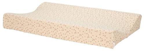 Koeka Wickelauflagenbezug - Spannbezug Für Wickelunterlage - Trail - Hydrophile Baumwolle Mit Aufdruck - Beige - 45X73 Cm