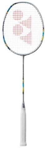 Yonex NanoFlare 700 Game Badmintonschläger (Silber/Himmelblau) (4UG5) ab Werk vorbespannt