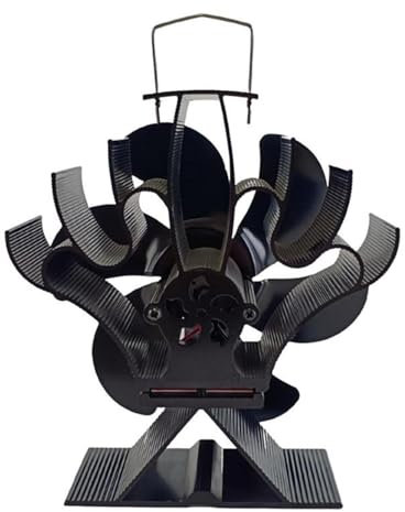 CEHJZQRPL Ventilatore Del Bruciatore Silenzioso, Ventilatore Silenzioso Alimentato A Calore Non Elettrico for Camino Accessori for La Circolazione Dell'aria for Stufa A Legna Stufa A Pellet Riscaldato