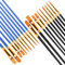 Art Paint Brush Set, Different Sizes for Artists, Adults, Paint Brushes, Face Paint Brushes Watercolor, Acrylic and Oil Painting Suitable, Figurines, Nail Art, 20 Count, Blue&Black