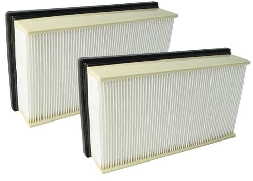 vhbw 2x Filtro plisado plano compatible con Kärcher NT 40/1 Tact TE, NT 40/1 Tact aspiradora, aspiradora seco y húmedo - Elemento filtrante