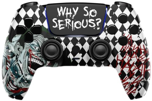 MODDEDZONE M Series Manette sans fil personnalisée compatible avec PS5 – Design exclusif et unique | Personnalisée aux États-Unis | Masque noir