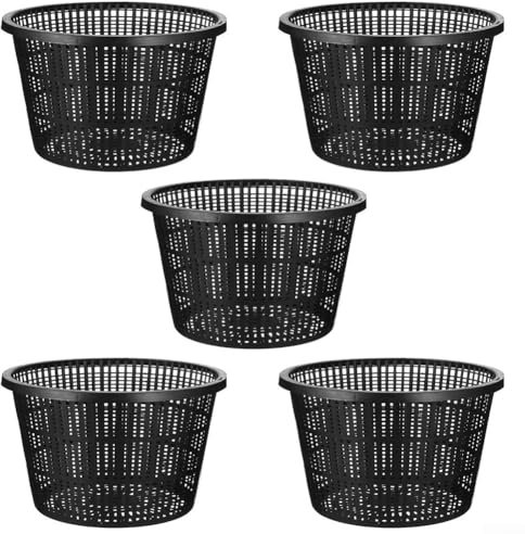 Set di 5 vasi in plastica per piante acquatiche per una crescita sana negli stagni