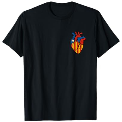 Corazón estilo cataluña – Senyera Design España Camiseta
