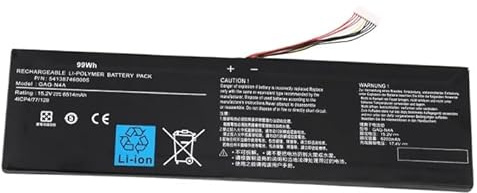 Ukkipower 15.2V 6514mAh GAG-N4A Laptop Ersatz Akku Für Aorus 15 XE5 15G KC XC 15P XD YD 17G YD 17H / Aero 15 OLED XD / 16 XE5 / 17 HDR YD Series 541387460005