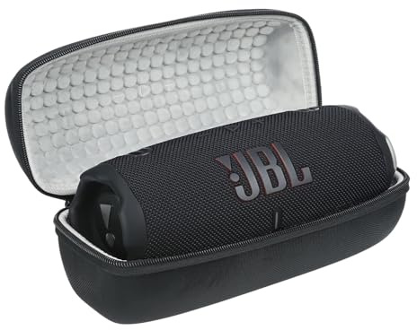 Carrying Case Compatible with JBL Charge 6 Bluetooth Speaker, Shockproof Water Resistant Hard Shell Travel Portable Storage Protective Case - Black