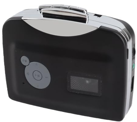 Asixxsix Cassette Player, Quick Conversion Without Computer Portable Cassette Player, USB Converter with Headphone USB Cable for Laptops Computers