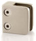 Glashalter Edelstahl 8mm für Geländer mit flachem Ansatz 45/45 mm Glasklemme für Glasstärke 8,0 mm V2A Klemmhalter Bayram® (8mm Glas)