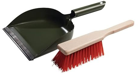 sorex Conjunto recogedor con mango metálico, metal, lacado.