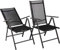VCM Set Aluminium Gartenstuhl Alu Hochlehner Balkonstuhl Camping Klappstuhl 2X, Anthrazit
