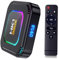 Android TV Box 13.0 HK1 Box K8 4GB RAM 64GB ROM Support Dual-WiFi 5G 2.4G WiFi BT 5.0 RK3528 Quad- Core 3D 6K Smart Box Ethernet LAN 100M Video Box