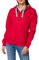 HRM Giacca F Felpa con Cappuccio, Rosso, M Donna