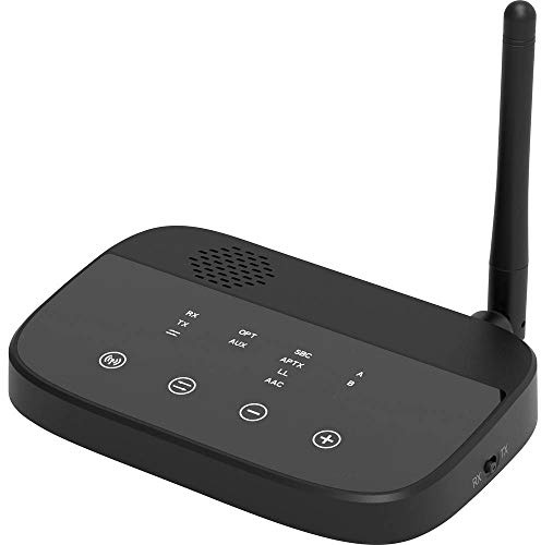 Renkforce BTHP-100 Bluetooth Musik-Sender/Empfänger Bluetooth Version: 4.2, aptX, SBC 100 m integrierter Bluetooth R, 1628712, Schwarz