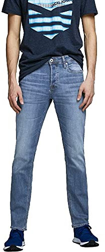 Jack & Jones Men's Jjiglenn Jjoriginal Am 815 Noos Jeans, Light Blue, 33W 30L UK