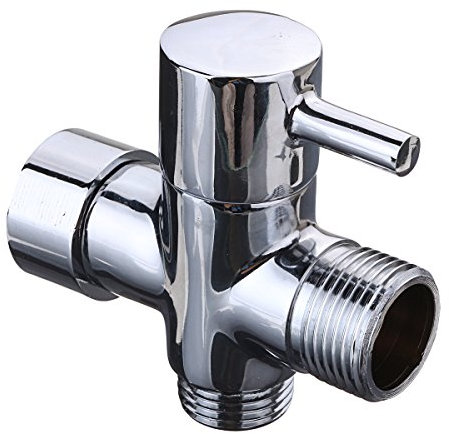 TuToy 7/8 Zoll T-Adapter 3 Way Connector Brass Duschdiverter Mit Ventil Für Toilette Bidet Handheld Sprayer