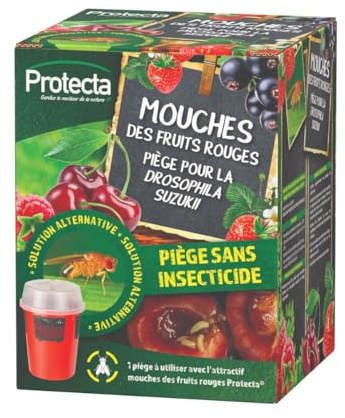 Protecta - Piège Mouche des Fruits Rouges Drosophila Suzukii