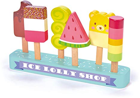 Tender Leaf Toys Eis am Stiel SET (Holzspielzeug, Material Holz, Kinderspielzeug, unterstützt die Feinmotorik) 7508277