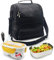 SPICE Borsa Termica Caldo e Freddo Big Size Grande Capacità 22 L con tracolla porta pranzo + Scaldavivande Amarillo inox Plus Doppio Voltaggio 12V - 220V con Vaschetta Acciaio Inox Estraibile