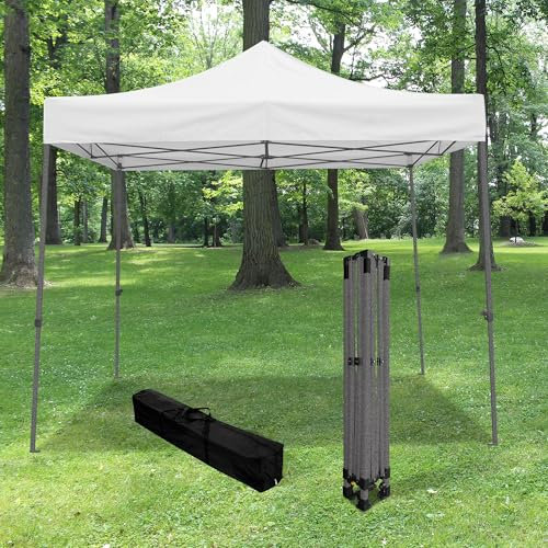 Tonnelle de Jardin Pliable 3x3 m 520D (320g/m2) - Qualité Professionnelle -Tonnelle Barnum Pliant - Tente Pagode Pliable Imperméable Idéale pour Reception en Exterieur