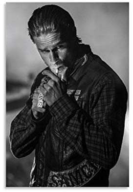 Serien-Poster Sons of Anarchy, Charlie Hunnam, Poster, dekoratives Gemälde, Leinwand, Wandkunst, Wohnzimmer, Poster, Schlafzimmer, Malerei, 30 x 45 cm