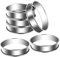Amasawa 6 Stück Tortenring Backringe,Kuchenringe Set,Kuchenring Crumpets Ringe,Kuchen Mousse Ring,zum Wildern von Eiern, um Perfekte Englische Muffin Crumpets Herzustellen