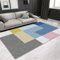 Teppich waschbare teppiche Geometrisches Muster des rosa gelben blauen Graus mit Punktdekoration rasenteppich Balkon schlafzimmerdeko Teppich 180 * 280cm
