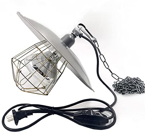 Aprilhp Lampada Riscaldante per Cani, Lampade Infrarossi Riscaldanti con 100w-250w Regolazione della Temperatura, Lampada Termica per Tenere al Caldo Gli Pulcini Pollame e Animali da Compagnia