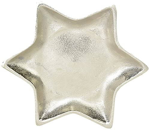Riffelmacher Stern Dekoteller Ø 21cm aus Aluminium 70330 | Silber