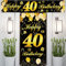 40th Happy Birthday Door Banner IMISI Birthday Decorations Birthday Backdrop Decorations for a Party