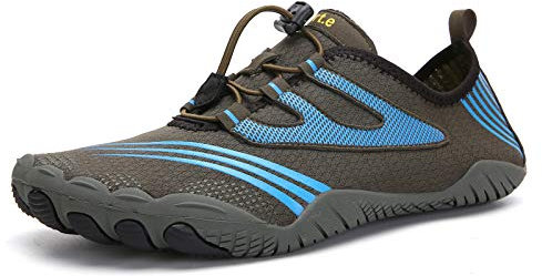 PADGENE Chaussures d'eau pour Homme et Femme à Séchage Rapide Chaussures Aquatiques Unisexe pour la Natation, Le Yoga, la Plage, la Course, la Plongée avec Tuba, Le Surf, la Plongée, A088-Vert, 41 EU