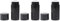 6-Pack 15ml Black Empty Deodorant Containers Round Shape Bottom Filling Stick Deodorant Container Twist Up Stick Tube Lip Balm and DIY