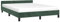 vidaXL Bettgestell mit Kopfteil Polsterbett Bett Doppelbett Bettrahmen Lattenrost Samtbett Schlafzimmerbett Schlafzimmermöbel Dunkelgrün 140x200cm Samt