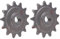 2 Stück 13 Zähne Zahnrad Fahrradkette, Ritzel Motor Rad Kette aus Aluminiumlegierung 13 Zähne Ritzel für gewöhnliches Fahrrad, Nr. 311