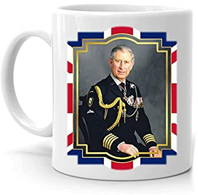 Krönung King Charles Tasse, König Charles III Reign Celebration Tee Kaffeetassen Royal Family Memorabilia König Krönung Tasse Keramiktasse für Kaffee und Nachmittagstee