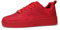 LUCKY STEP Damen-Sneaker mit Glitzernden Strasssteinen, Leder Low-Top Sneaker zum Schnüren, Lässige, Bequeme Walkingschuhe (Rot Strass, 8.5US-39EU-6UK)