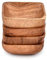 EDHAS Acacia Wood Snack Bowl Set of 3 Wooden Serving Bowls for Nuts, Appetizer, Condiments, Snacks, Fruit Gift Pack, Houesewarming Gifts (10.16cm x 10.16cm x 3.81cm)