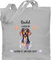 Baumwolltasche - Hunde - Dackel - Geschenk Hundebesitzern - Unisize - Hellgrau - tasche hund hundebesitzer dachshund einkaufstasche geschenke für hundefans hundemotiv dackelmotiv jutebeutel