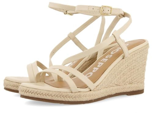GIOSEPPO Femme Orikum Sandale Cage Espadrille, Blanc Ivoire, 40 EU