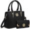 Miss Lulu Handtasche Damen, Handtasche Damen Mittelgroß, Shopper mit Geldbörse Set