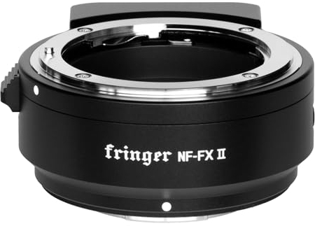 Fringer NF-FX II (FR-FTX2) Adaptador de lente Nikon D, G, Elenses y otros autolenses de terceros principales para Nikon F a Fujfilm X Fuji AF-S AF-P Sigma Tamron para X-T3 X-Pro3 XT30 X-T4 X-S10