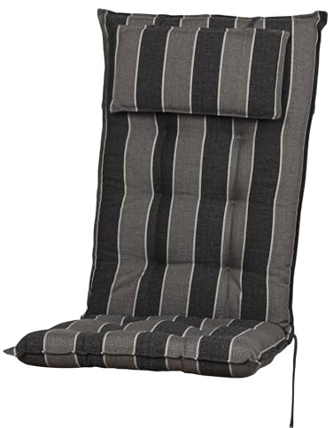 Auflage Hochlehner Sylt 20540-610 anthrazit gestreift 119x50x8 cm Sun Garden