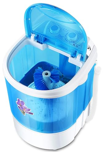 MGHRUE Mini Lavadora Portátil, Lavadora Automática De Zapatos, Lavado Y Centrifugado Compacto, Translúcido, Ahorro De Energía Y Tiempo