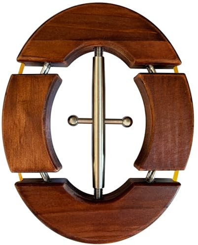 Viredelo Robuster Hutspanner aus Holz, Walnuss, 0