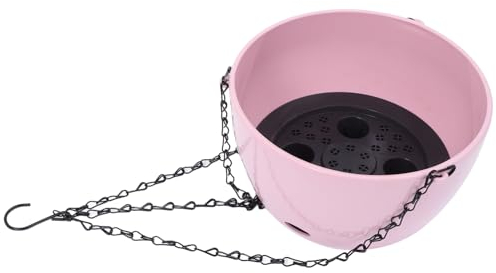 CANIGHT Hängender Blumentopf Mit Selbstbewässerung Mittelgroßer Pflanzer Für Drinnen Und Draußen Für Blumen Sukkulenten Und Kräuter Platzsparendes Design Mit Haken