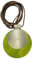 NXPWRC Women's Spiral Wooden Leather Rope Necklace, 90cm, Green, Fashion Jewelry