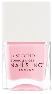 Nails Inc - LADBROKE GROVE GROOVING Quick Drying Nagellack - Knalliges Bonbon-Rosa - Schnelltrocknend in 45 Sekunden - Nagelstärkend mit Hexanal, Kalzium, Magnesium - Cruelty Free - Perfekte Maniküre